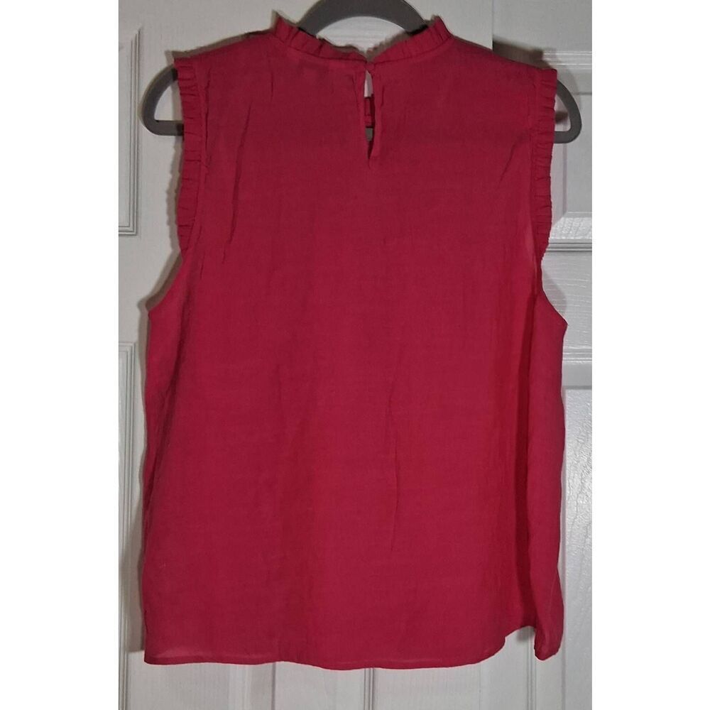 Nanette lepore womens xl pink blouse ruched Anthropologie smocked top - Picture 5 of 10